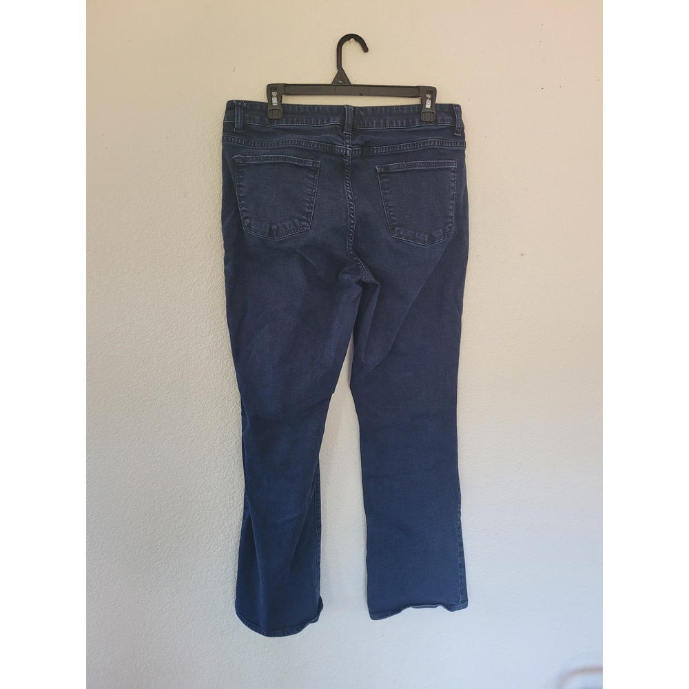 Talbots Curvy Bootcut Jeans Womens Size 14 Dark Wash Denim Pants #19 - Picture 4 of 6